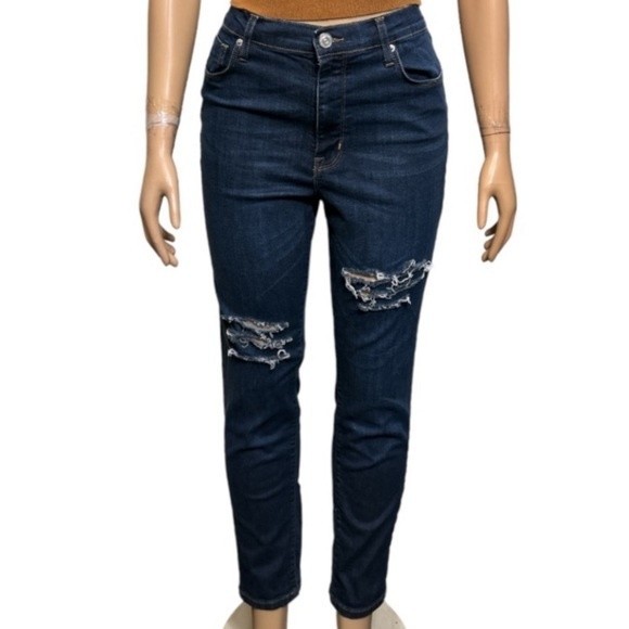 BDG Jeans TWIG High Rise Distressed Ripped Stretch Denim Skinny Size 31 - Picture 13 of 13